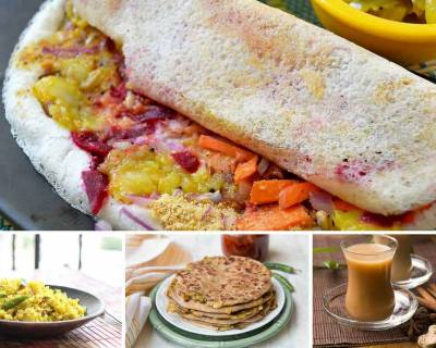 Weekly Breakfast Meal Plan - Poha, Dosa, Aloo Paratha & more