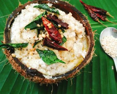 नारियल की चटनी - Coconut Chutney With Coconut Water (Recipe In Hindi)
