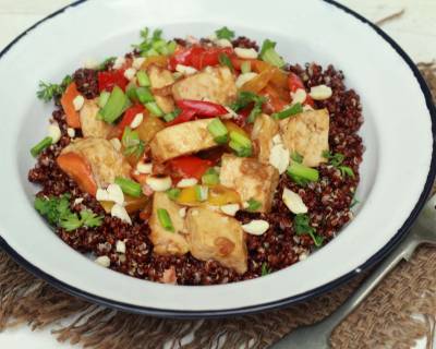 Spicy Thai Style Tofu With Quinoa Recipe