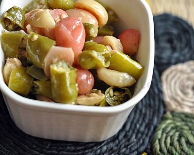 Karonde & Mirchi Ki Sabji Recipe (An Instant Pickle with Seasonal Indian Berries)