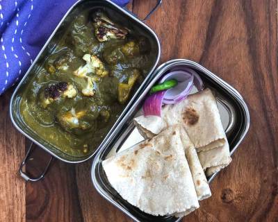 Lunch Box Recipes: Hariyali Gobi, Millet Roti & Curd