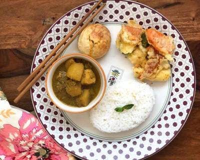 Try This Delicious Thai Curry, Veg Tempura & Taiwanese Pineapple Cake For A Weekend Dinner