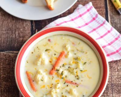 फूलगोभी का सूप रेसिपी - Cauliflower Soup Recipe