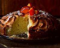 Eggless Cinnamon Flavoured Apple & Plum Cake Recipe