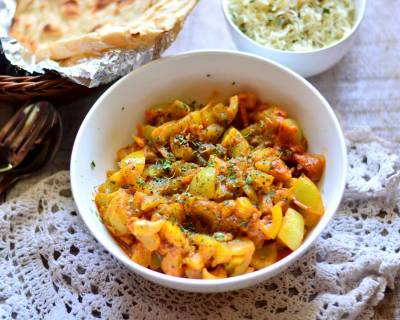 हरे टमाटर की सब्ज़ी रेसिपी - No Onion No Garlic Raw Tomato Curry (Recipe In Hindi)