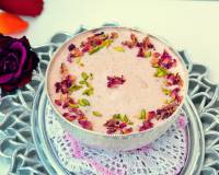 गुलाब गुलकंद फिरनी - Rose Gulkand Phirni (Recipe In Hindi)
