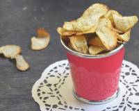 Savoury Baked Arbi Chips Recipe