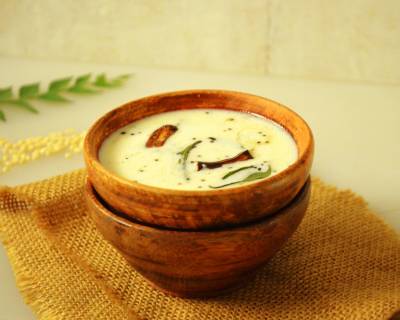 Uddina Hittu Recipe (Udnittu) | Urad Dal Flour In Spiced Buttermilk