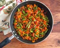 Carrot Beans Sukhi Sabzi Recipe With Simple Masala