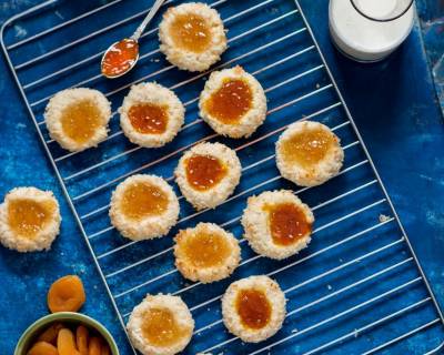 Coconut Thumbprint Cookies With Pineapple And Apricot Preserve Recipe