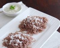 Udupi Style Red Parboiled Rice Sevai Recipe (Red Rice Vermicelli)