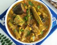 Maharashtrian Style Bhogichi Bhaji Recipe - Mixed Vegetable Curry