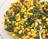 कॉर्न और ड्रमस्टिक सलाद रेसिपी - Corn And Drumstick Leaves Salad Recipe