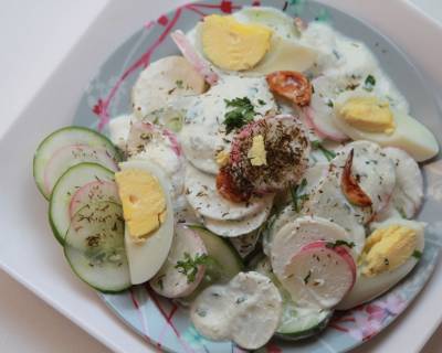 Russian Radish Cucumber Salad Recipe