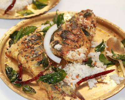 South Indian Grilled Fish With Spicy Fusion Sauce Recipe
