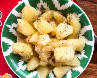 Buttered Potato Cubes Recipe - Finger Food For Babies Above 9 Months