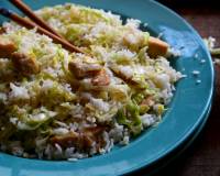 Chinese Fried Rice Recipe With Chicken And Shredded Lettuce