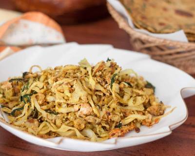 Cabbage Bhurji Recipe 