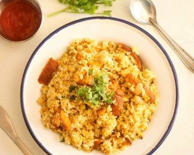 एग एंड ब्रेड फ्राइड राइस रेसिपी - Egg and Bread Fried Rice (Recipe In Hindi)