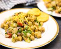 Kabuli Chana Chaat - High Protein Snack of Chickpea Chaat