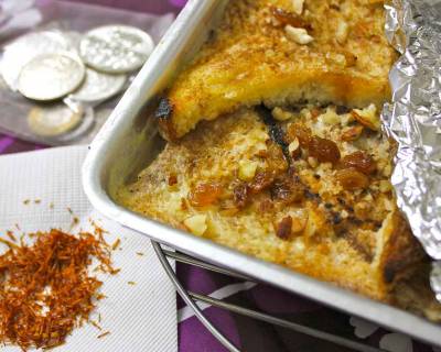 Hyderabadi Double Ka Meetha Recipe (Traditional Indian Bread Pudding)