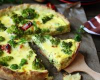 Broccoli Quiche Recipe (with Eggless option)