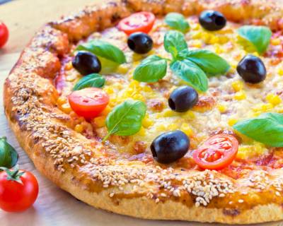 Pizza With Soy And Corn Recipe