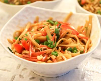 Sweet and Spicy Millet Noodle Salad With Peanuts | Using Millet Hakka Noodles