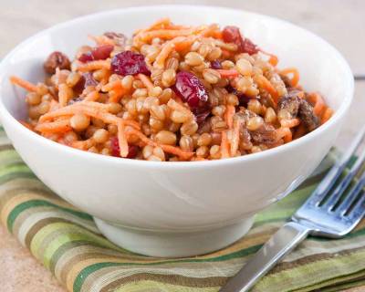 Wheat Berry Salad With Cranberries & Carrots Recipe