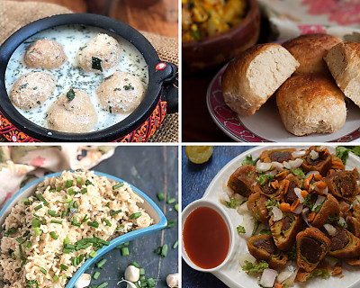 Weekly Meal Plan - Chass Dahi Vada, Spring Onion Rice, Pav, and More