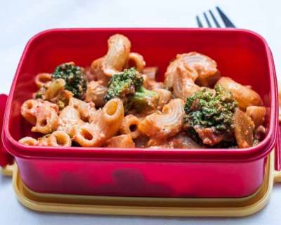Vegetable Pasta in Tomato Basil Sauce | Kids Lunch Box Recipes
