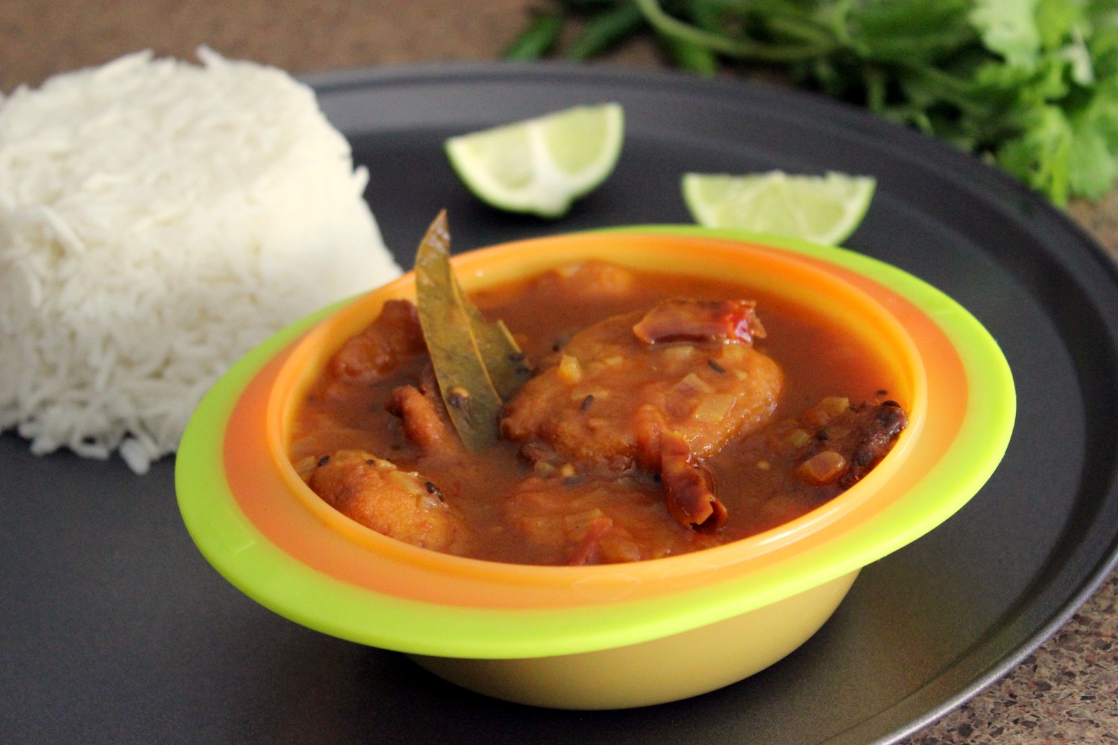 Assamese Bilahi Boror Tenga Recipe (Sour Curry With Red Lentil Fritters)