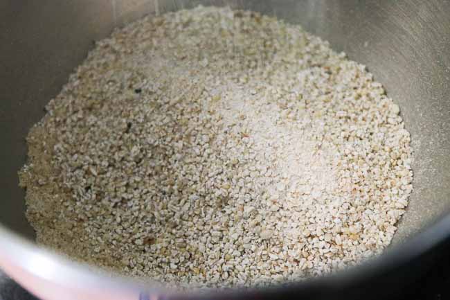 KitchenAid Grain Mill Making Fresh Millet Flours for Millet Cookies-1-2