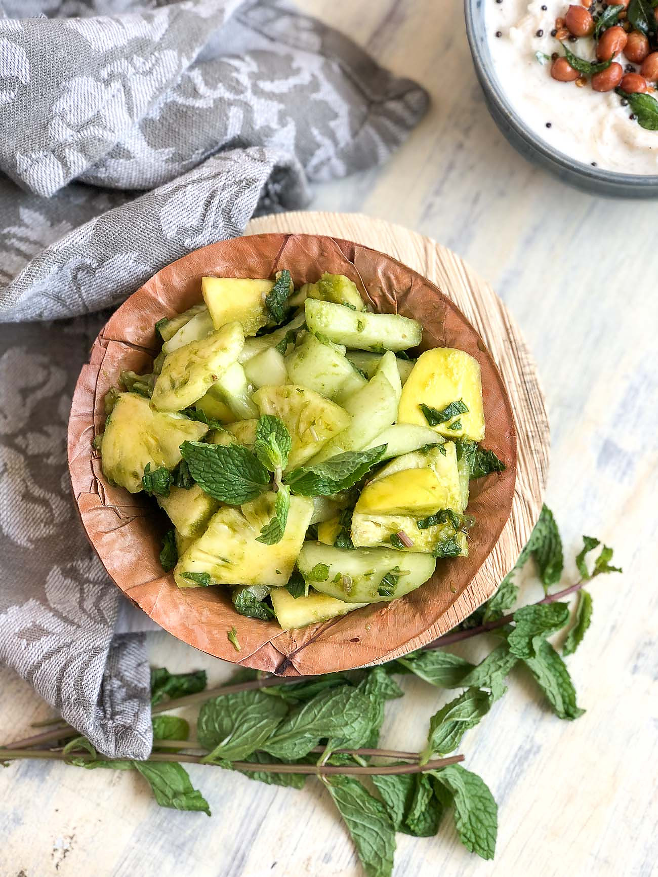 Cucumber Pineapple Raw Mango Salad Recipe