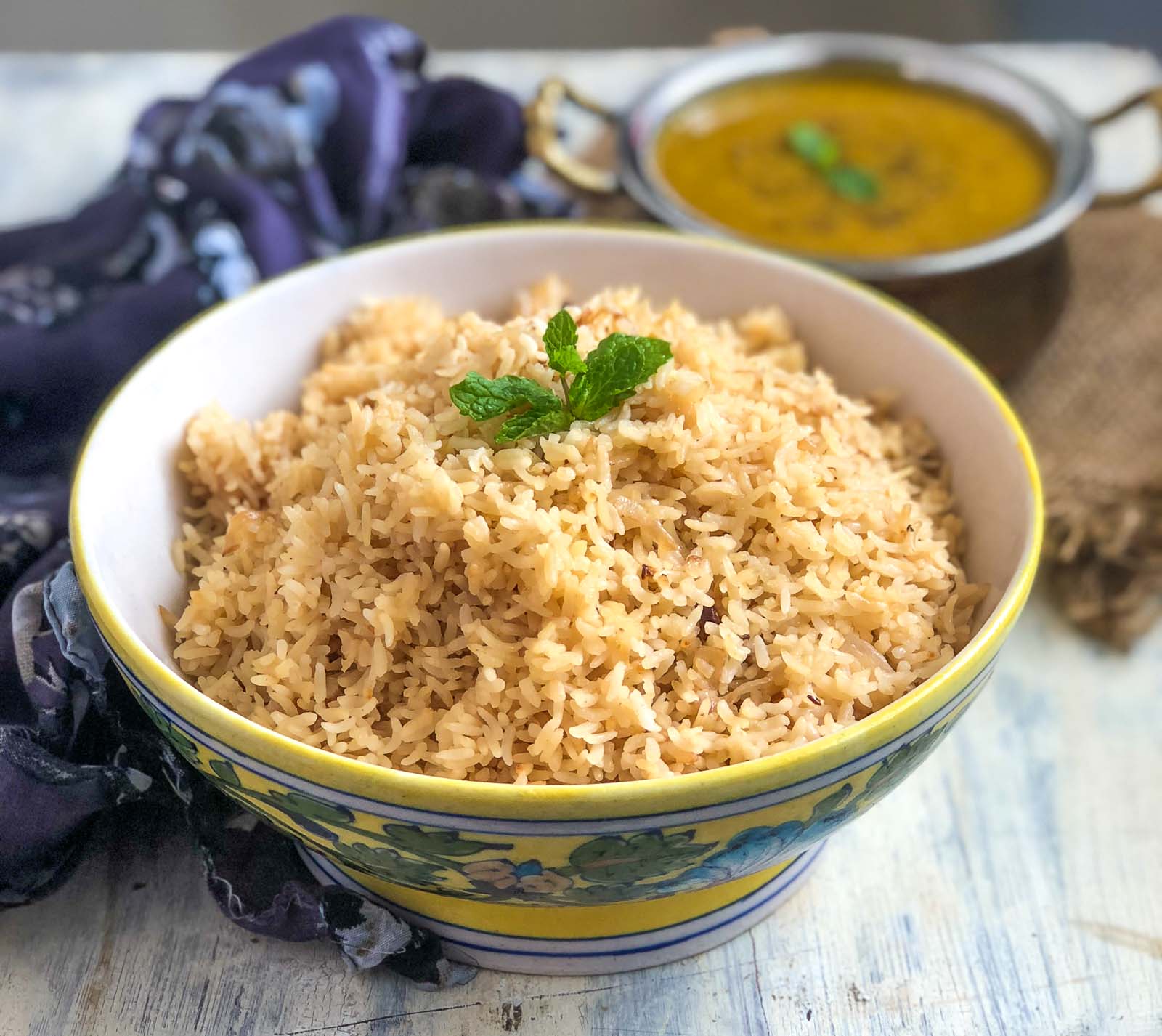 Vagharela Chawal Recipe - Parsi Style Brown Rice 