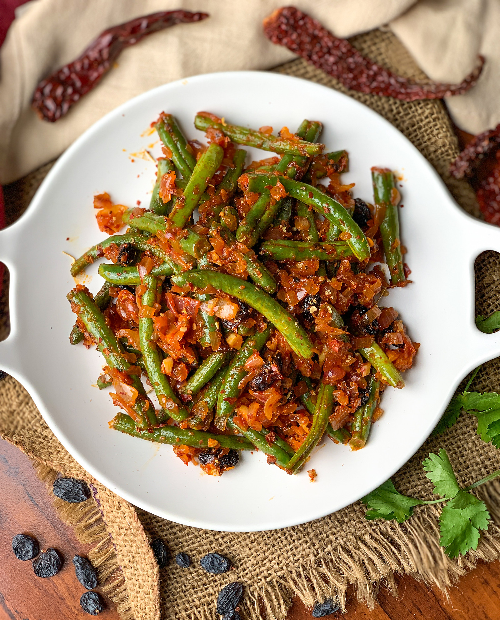 Greek Style Green Beans Stir Fry Recipe