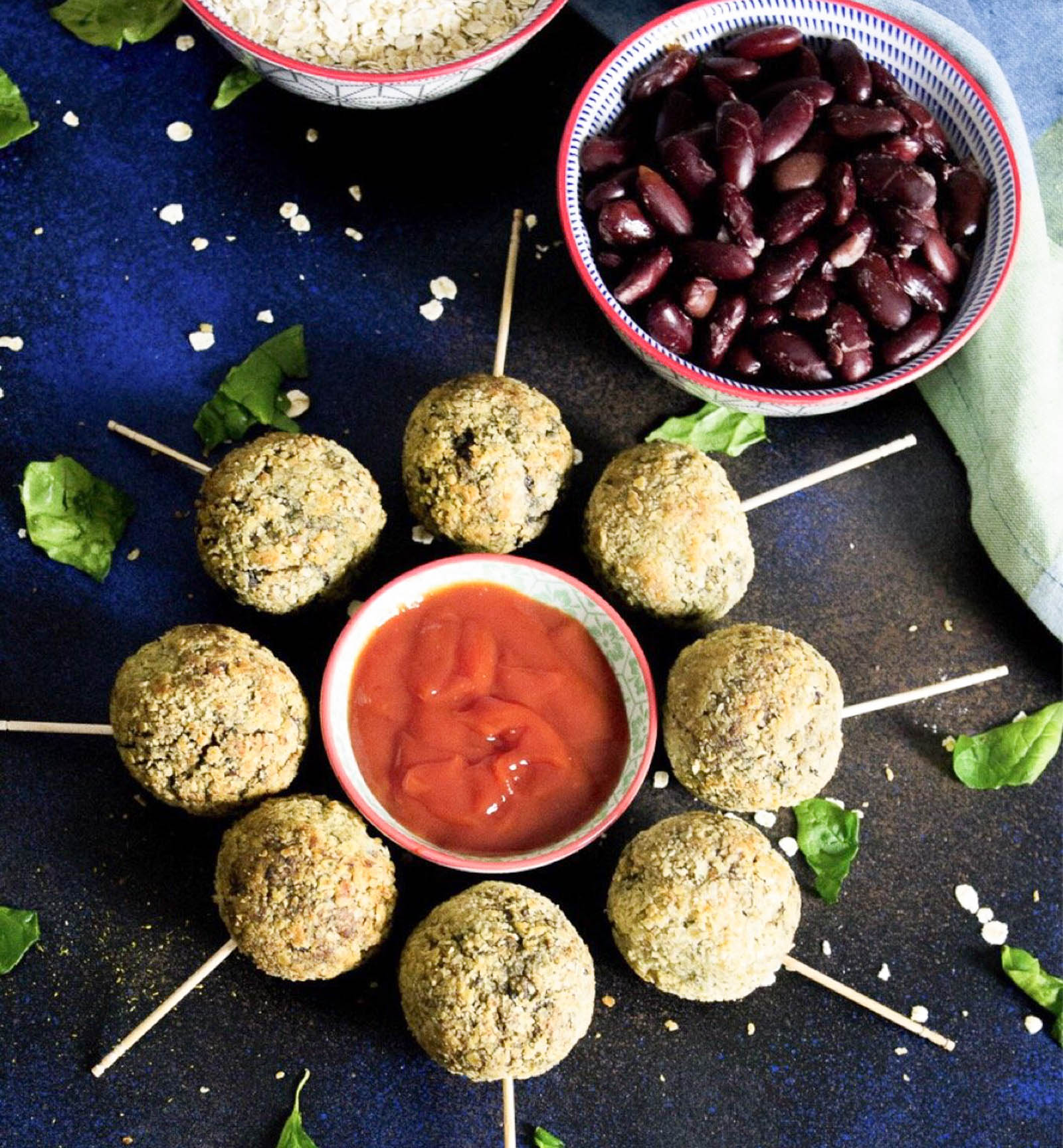 Healthy Veg Lollipop Recipe With Palak & Rajma