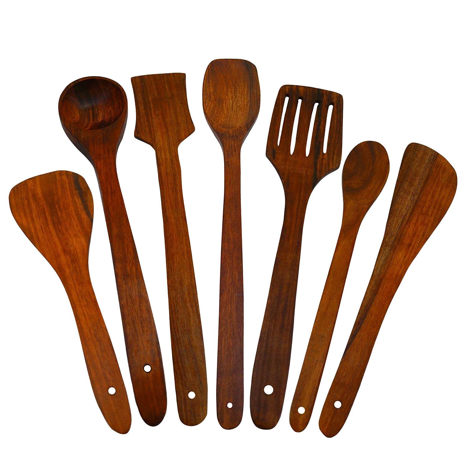 Wooden ladle set