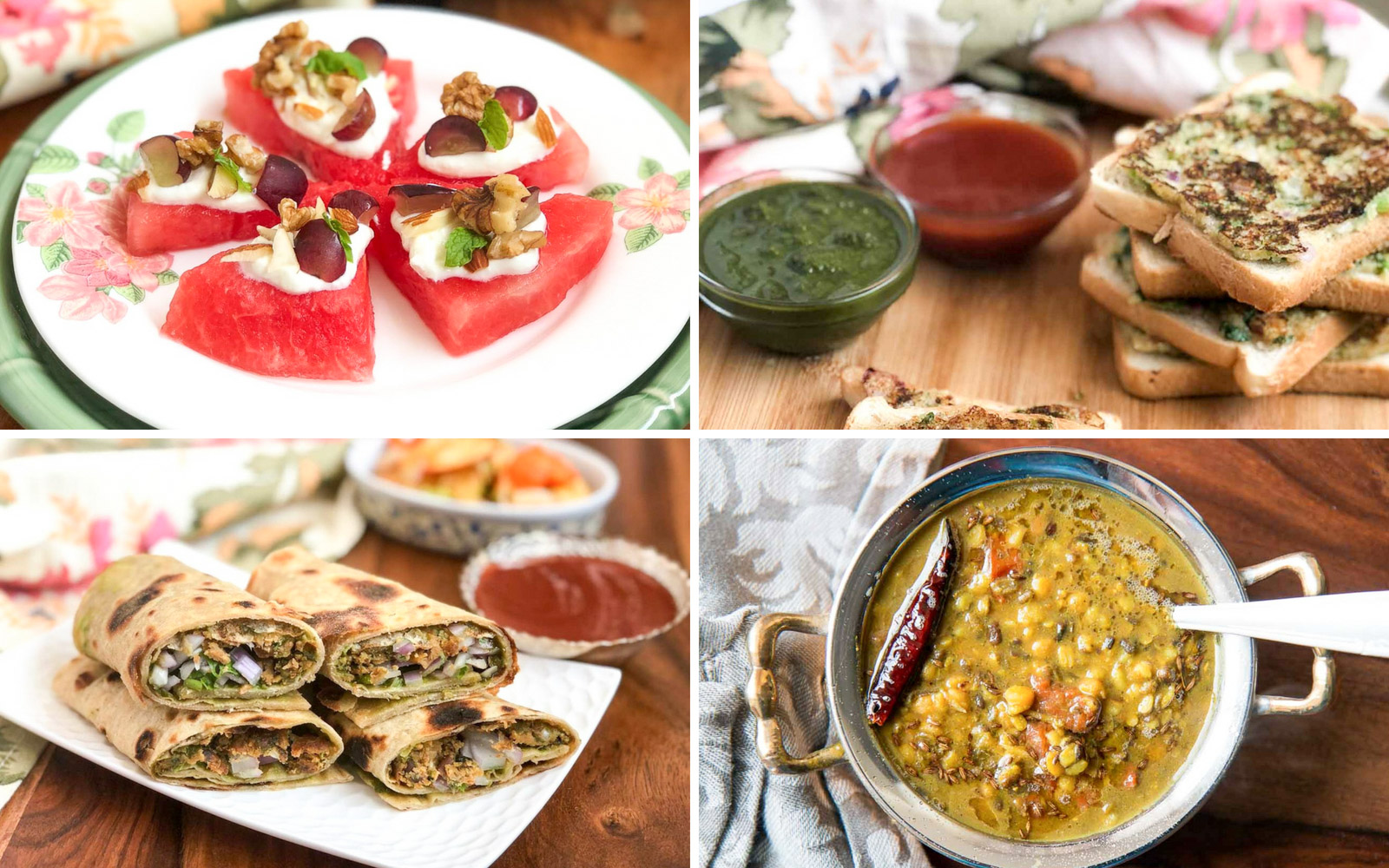 Weekly Meal Plan: Dal Banjara, Chatpata Kala Chana Roll and Much More ...