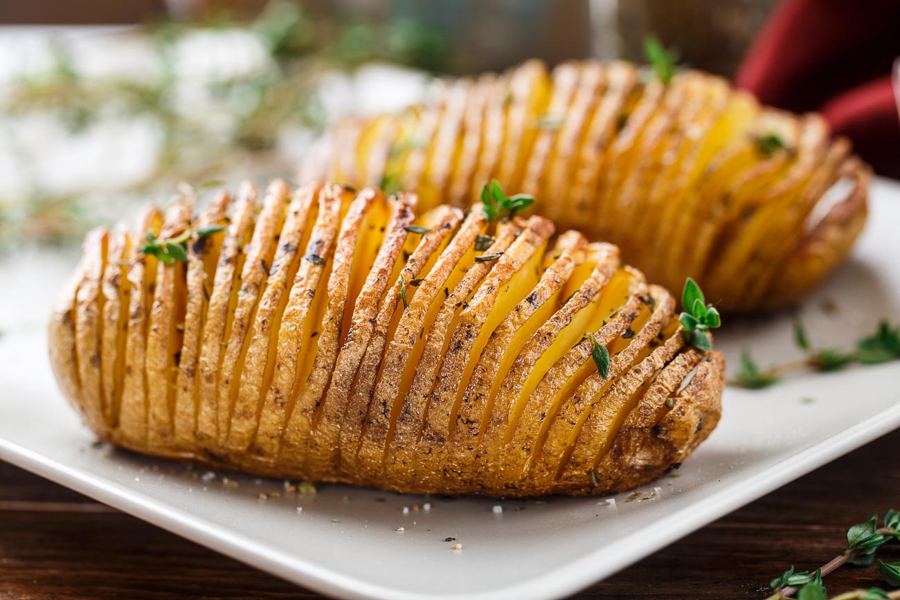 Delicious Herbed Hasselback Potatoes Recipe