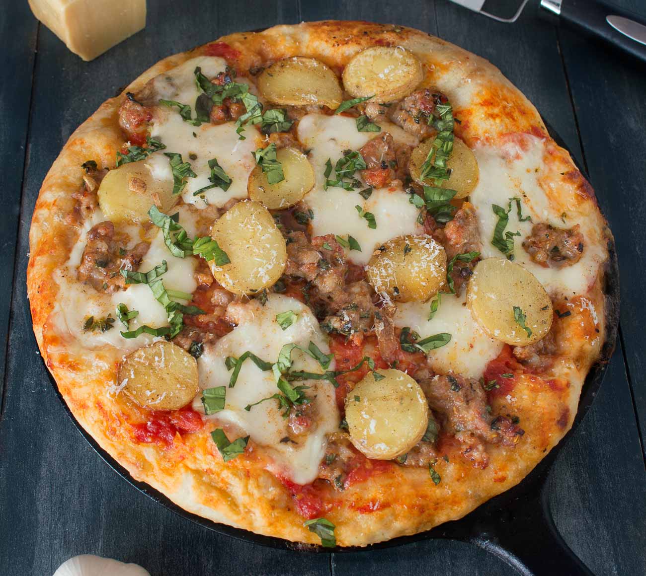 Gluten Free Skillet Pizza With Potato and Tapioca