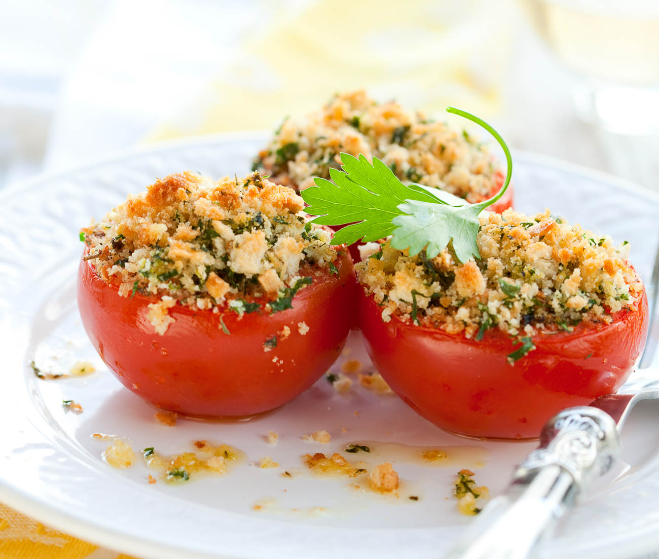 Provencal Style Grilled Stuffed Tomato Recipe