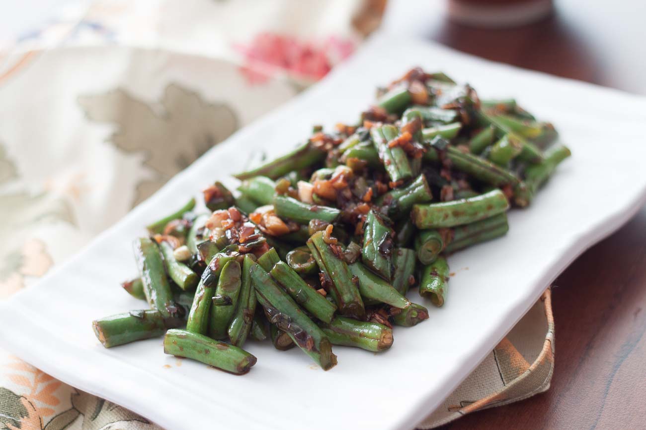 Gan Bian Dou Jiao Recipe (Dry Fried Sichuan Haricot Beans)