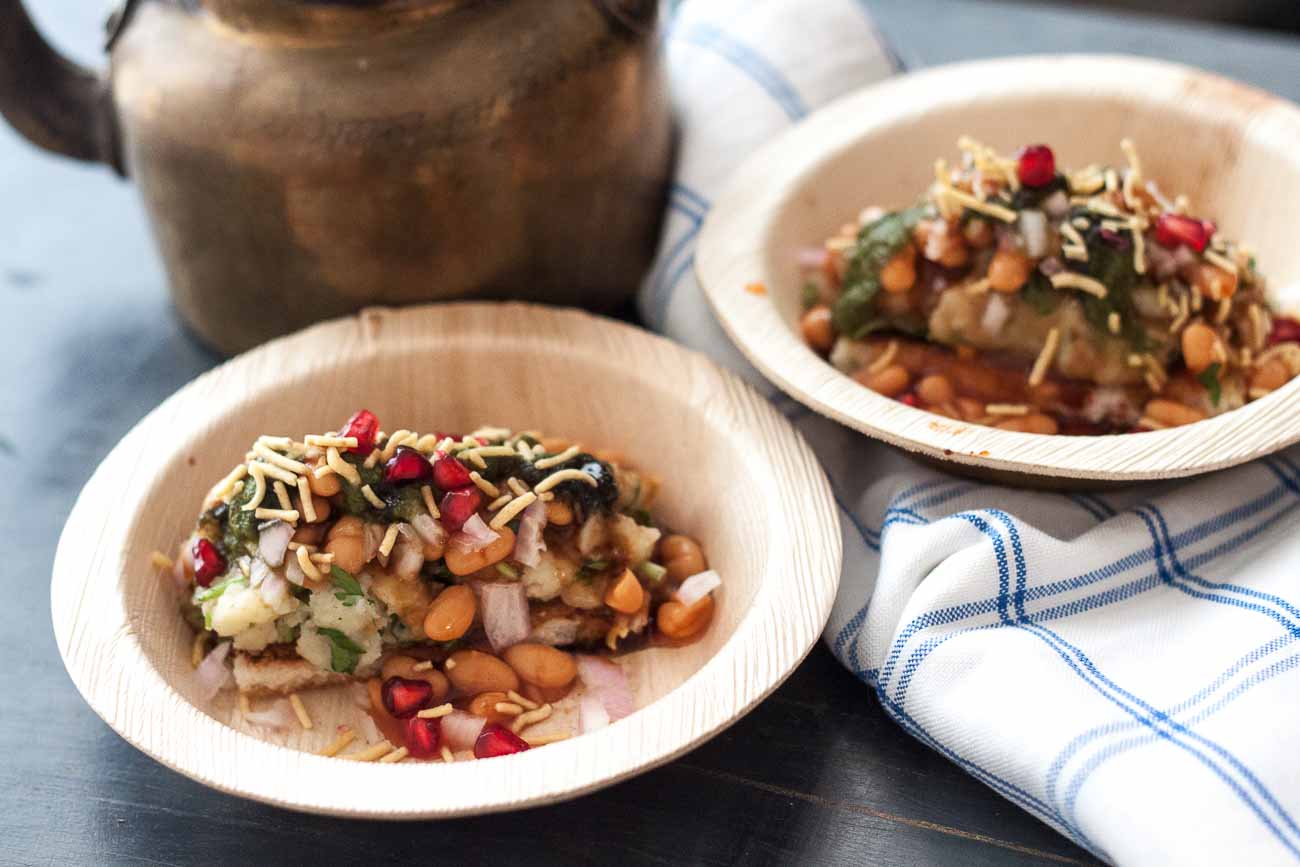 Aloo Chaat Recipe With Baked Beans - Roz Ka Khana With Figaro Olive Oil