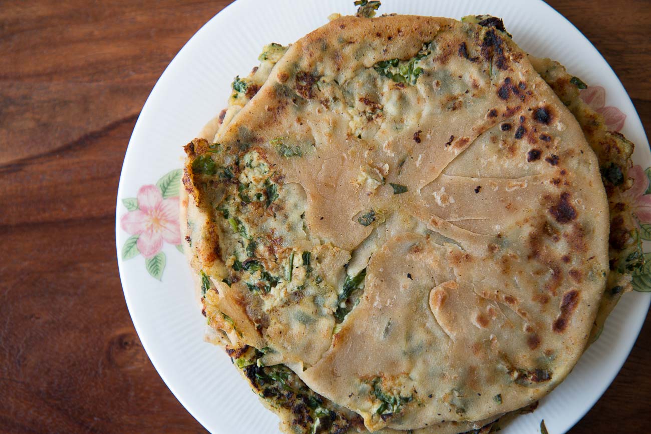 Paneer Methi Paratha Recipe