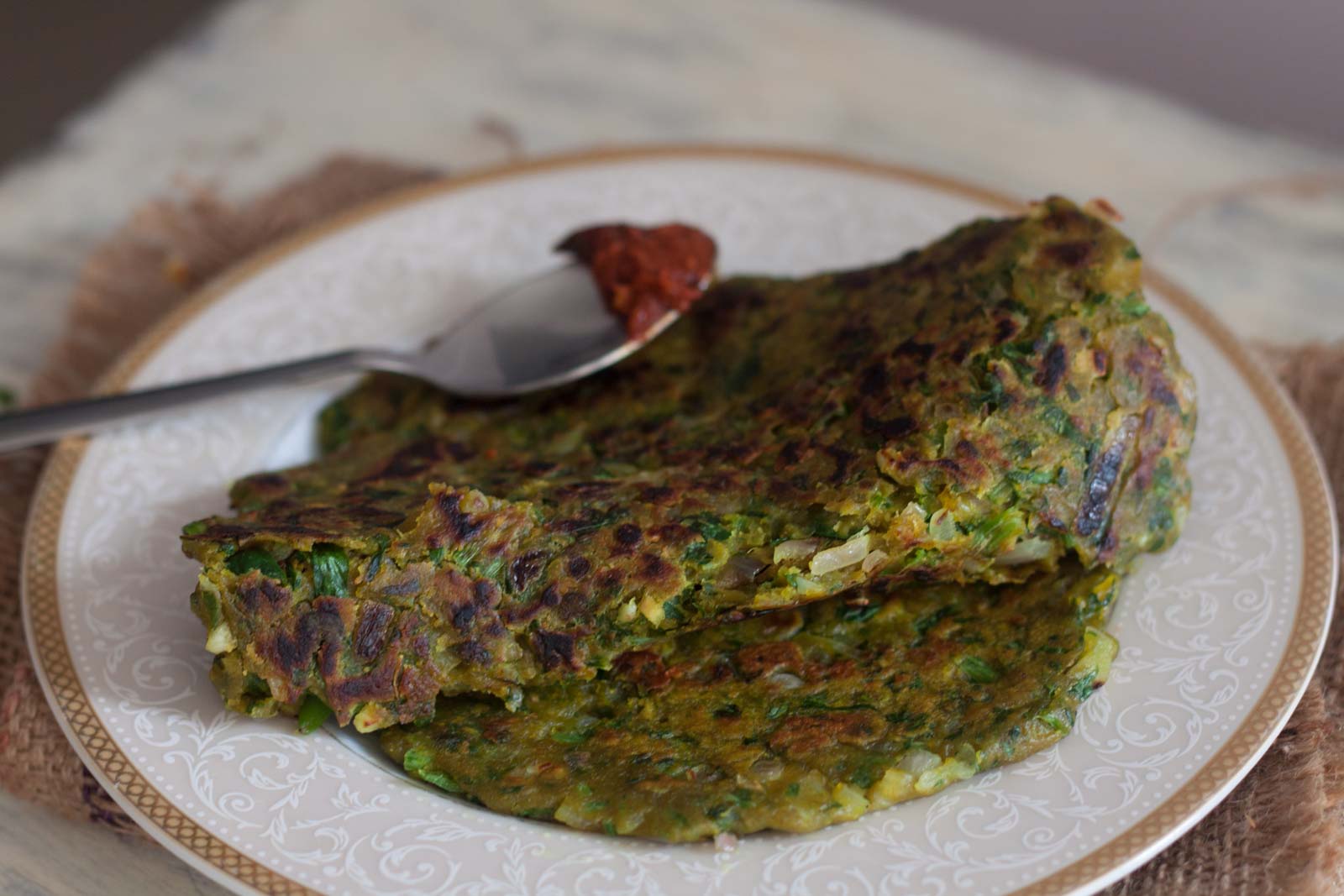 Spinach Thalipeeth Recipe 7824