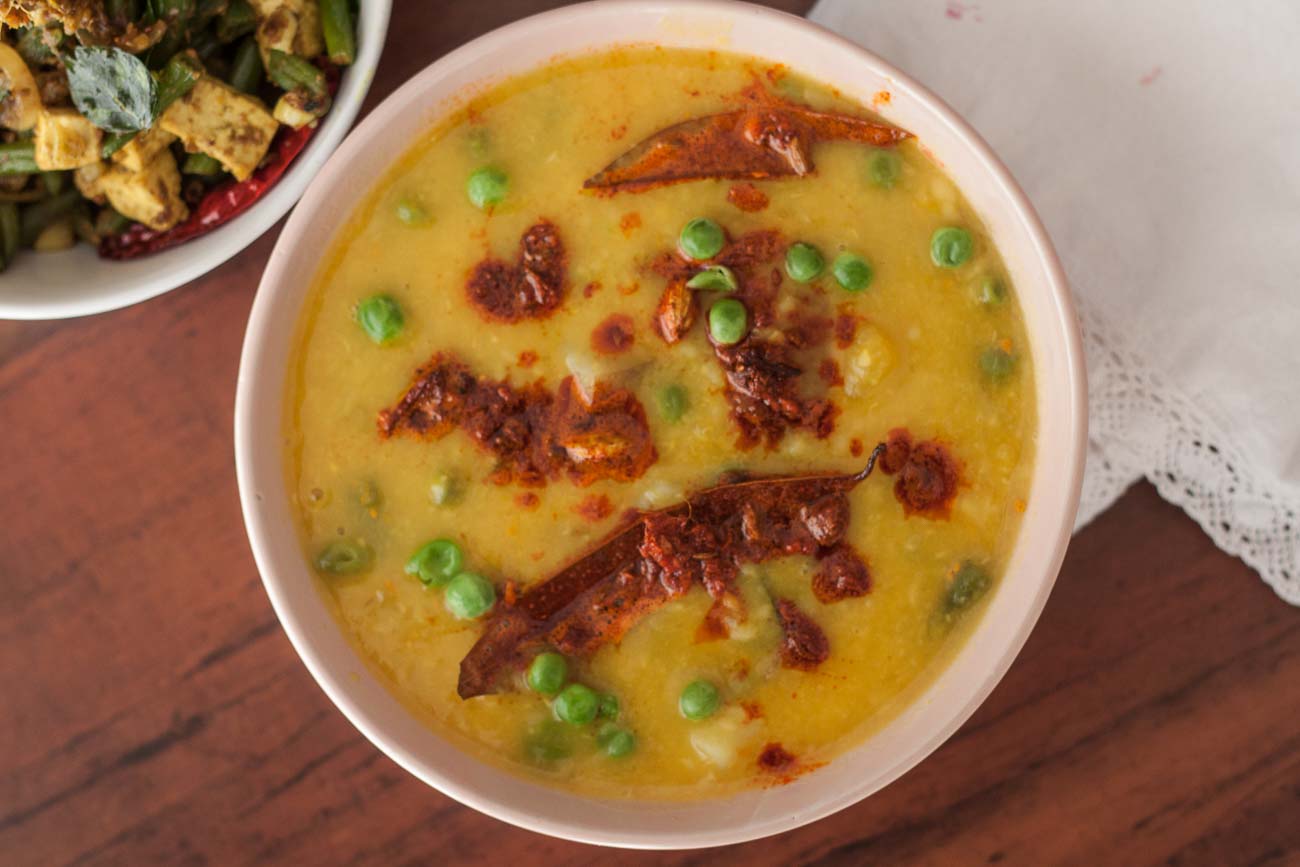 Sobji Diye Bhaja Muger Dal Recipe - Bengali Style Moong Dal with Winter Vegetables Sobji Diye Bhaja Muger Dal Recipe - Bengali Style Moong Dal with Winter Vegetables