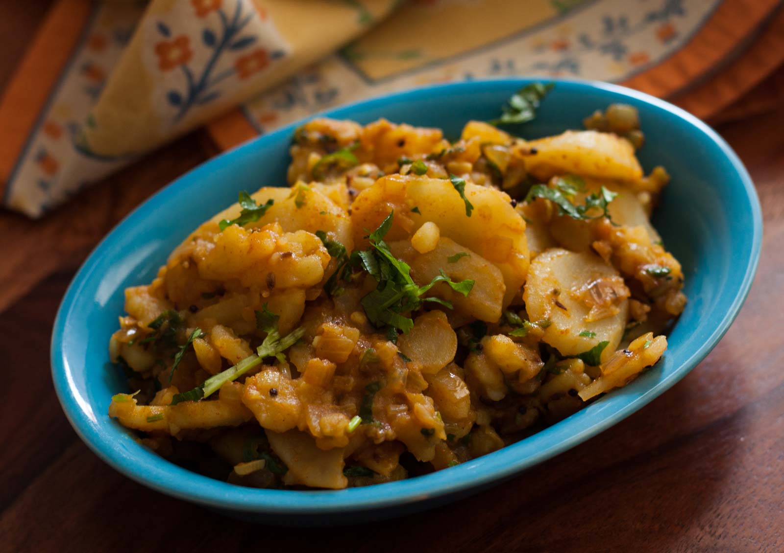 Maharashtrian Aloo Bhujne Recipe - Potato Stir Fry 