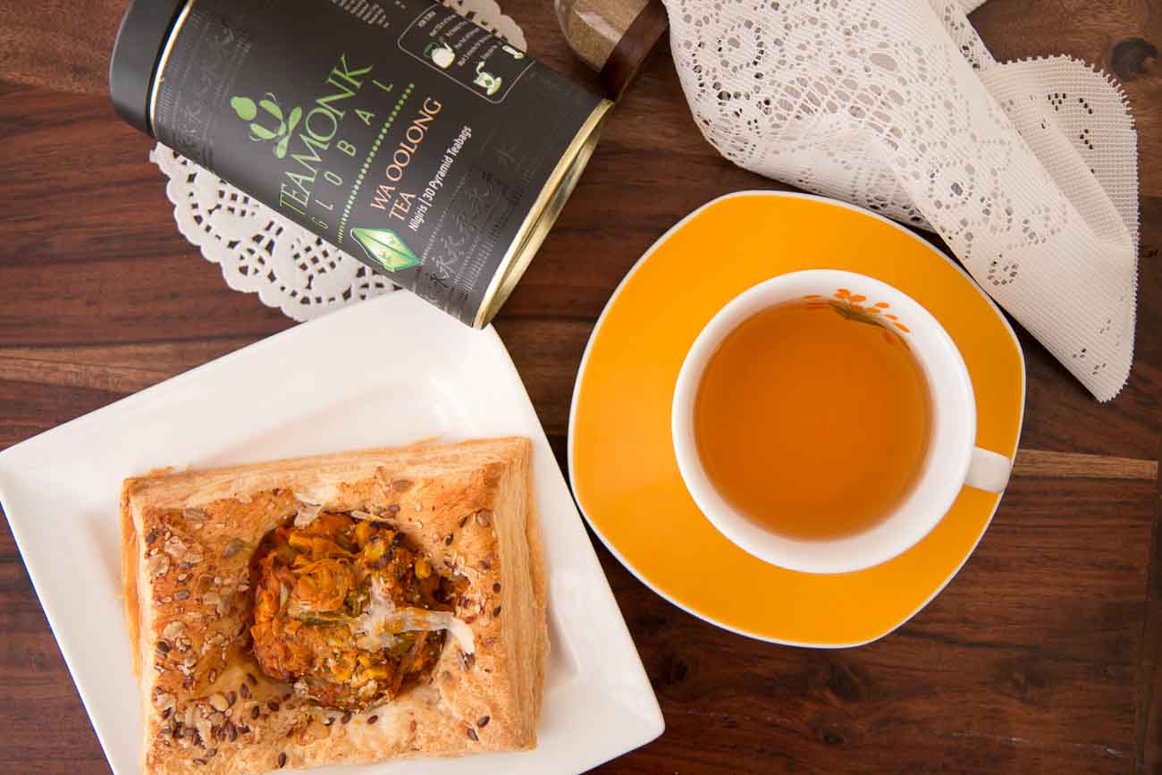 3 Tea Monk Tea Pairing Spicy Tandoori Paneer Danish Pastry Wa Oolong Tea Green Tea Bags 9