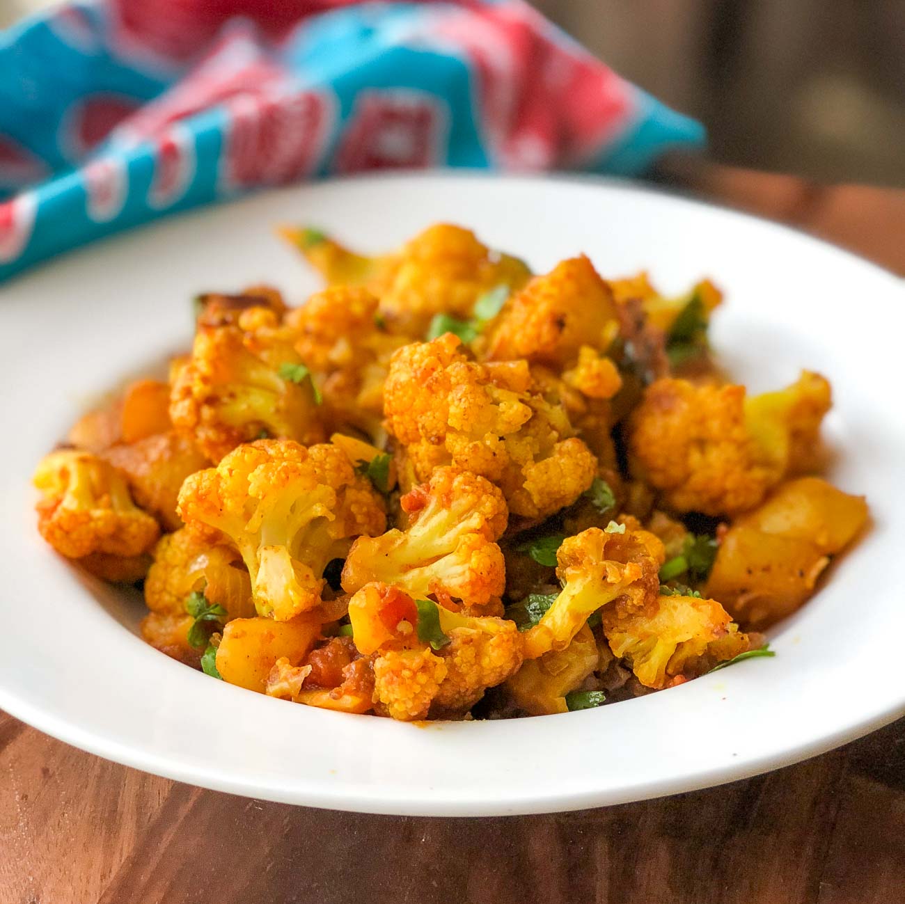 Aloo Gobi Sabzi Recipe - Spicy Potato Cauliflower Sabzi